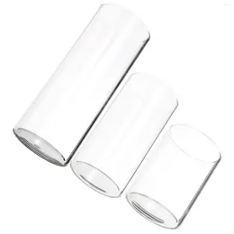 Candlers Clear Glass Protective Cover Holder Supplies Table Pilier Couvre-cylindres Cylindre de la pièce maîtresse