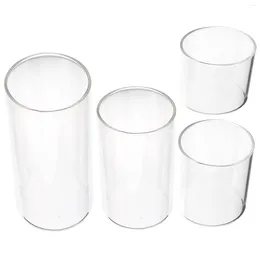 Candlers Pottes transparentes en verre tasse de table centrale de table centrale