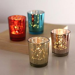 Bandlers Conteneur Shiny Star Plating Silver Broken Cup Home Decoration Verre