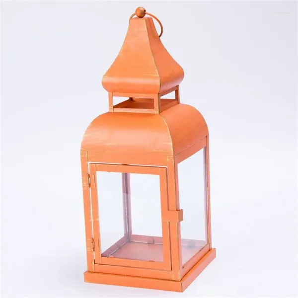 Bandlers Courtyard Chinois Transparent Glass Lantern Grand Pilier Vintage Candele Home Decor Christmas