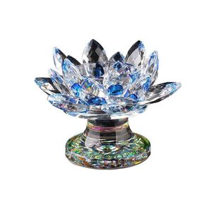 Candlers Creative Crystal Lotus Feng Shui Bowl Candlesticks for Home Bar Drop Livilor Garden Decor Dhevr