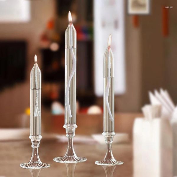 Bandlers Creative Style européen Solder de lampe à huile en verre long