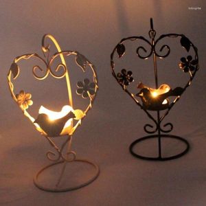 Candlers Creative Heart Shape Candlestick Holder Diy Wedding Party Supplies Home Decor