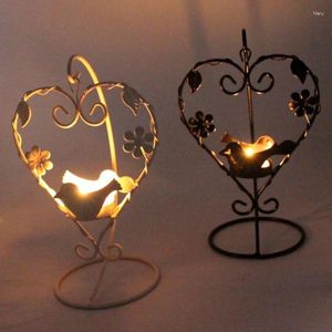 Candlers Creative Heart Shape Candlestick Holder Diy Wedding Party Supplies Home Decor