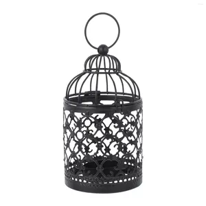 Bandlers Creative Creative Hollow Birdcage Candlestick Holder Unique Chic Stand Bird Cage Habite