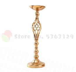 Kaarsenhouders Creative Hollow Gold/ Silver Metal Holder Wedding Tafel Middelpunt Bloemvaas Rek Home El Road Lead Decor