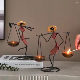 Kaarsenhouders creatieve trouwtafel Noordse huisdecor retro ijzeren houder verjaardag kerstdecoratie koffie huis meubels