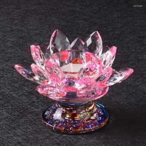 Kandelhouders Crystal Candlestick Lotus Feng Shui Home Decoratie Grote boeddhisme