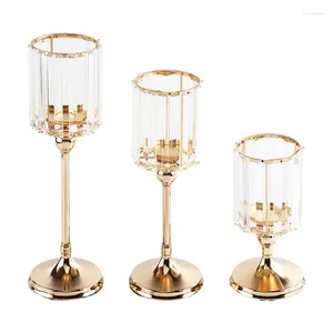 Candlers Porte-verre en verre en cristal chandelier