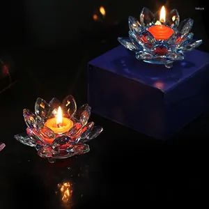 Kandelaars Kristal Lotushouder Bright Geschikt voor het decoreren van woonkamer tuin slaapkamer Zen