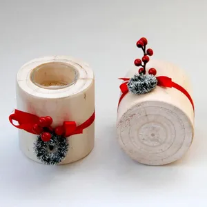 Candle porte-chandelles Cylindre Forme du vent Domestic Domestic Solder pour le festival de Noël