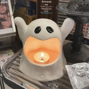 Candle Holders Cup Halloween Decoratie Cute Ghost Candlestick Atmosphere Bar Desktop