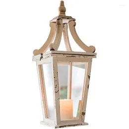 Bougeoirs décoration lustre Vintage lanternes support en bois verre noël décor à la maison