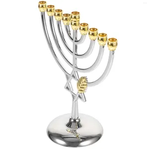 Bougeoirs décoratifs chandelier juif, faveurs de mariage, support de bougie chauffe-plat, ornements, quiz année Hanukkah, table de bureau