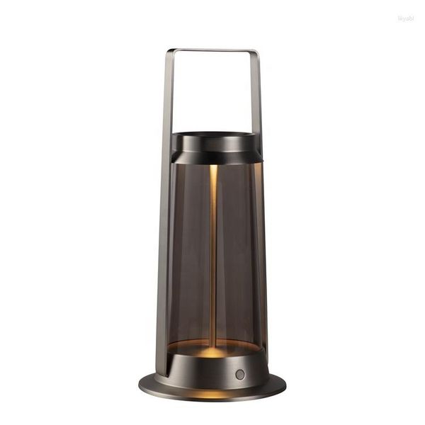 Portes de velas Puerto USB decorativo Recargable Portable Portable LED LED Light Camp Lantern Outdoor