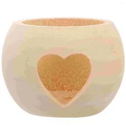 Bougeoirs décoratifs pour Table à manger, bougies piliers, support en bois, bougie chauffe-plat Unique, pour la saint-valentin et la mariée