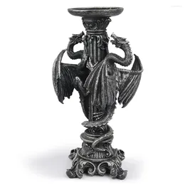 Candlers Dragon Figurine Cougies Holder Dîner Table de la maison Décoration Roman Piliers Roman