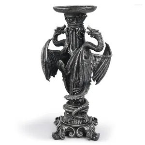 Kaarsenhouders Dragon Figurine kaarsen Holder Dinertafel Huisdecoratie Romeinse pilaren kandelaar Antieke ornamenten Decor Centerpieces