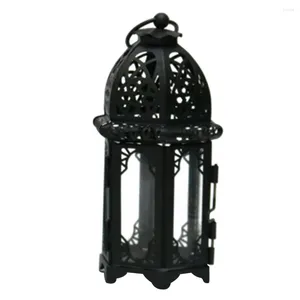 Bougeoirs faciles à installer, gain de place en verre de fer, cadeau de maison, décoration de Style marocain, support de lampe lanterne Vintage léger