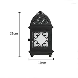 Bougeoirs Européen Classical Marocain Lighthouse Romantique Mariage suspendu Metal Lampe Crafots de la Décoration de la maison