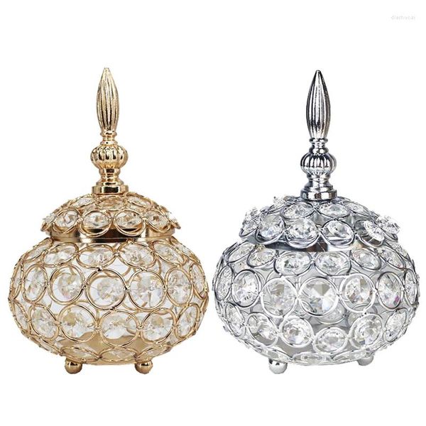 Bougeoirs européens en cristal chandelier lanterne tiroir à thé encens Braveur de bijoux