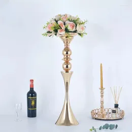 Kerzenhalter, europäische Luxus-Gold-Metall-Blumenvase, Hochzeit, Party, Mittelstücke, Blumenständer, Event, Straße, Heimdekoration, Vasen