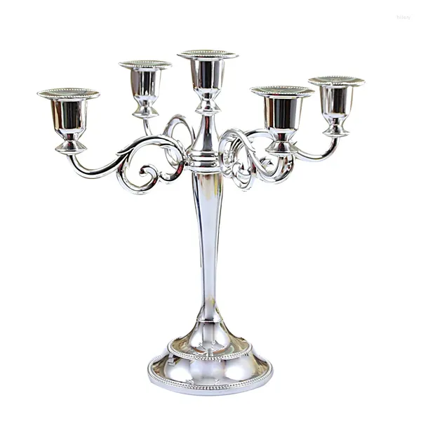 Candlers porte-métal européen Solder de décoration simple barre de fête de fête Candelabrum Home 5-Artibletop Candlestick