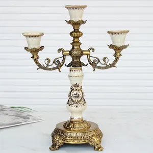 Candelabros Estilo Europeo Ideas De Cerámica Casa De Lujo Dormitorio Moderno Glam Adornos Para Casa Muebles Para El Hogar