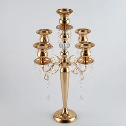 Candle Holders European Style Five Head Creative Fashion Metal Candlestick Wedding Romantic Decoration Candlelight Dinner Table