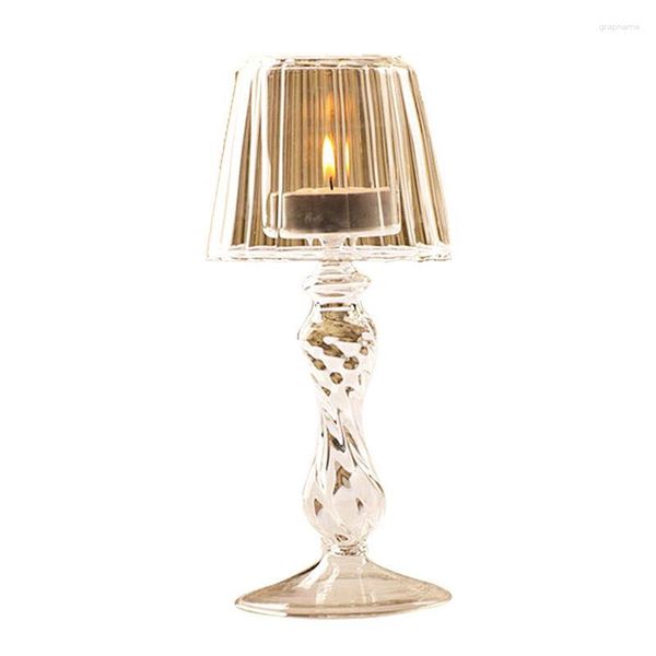 Candelabros de estilo europeo en forma de lámpara de cristal para la decoración de la habitación del hogar centros de mesa de mesa café decoración de Bar