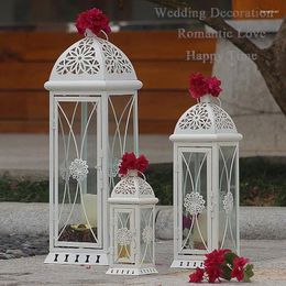 Bougeoirs Maridings européens support grand pilier métal vintage candele cire de bougies de mariage décoration