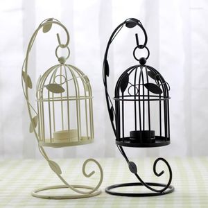 Bougeoirs FooNaa Portable Lantern Europe Classic Iron Birdcage FA0569