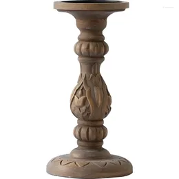 Kaarsenhouders Franse handgemaakte houder houten carving romantische decoratie witte titulaire de la vela indoor decoraties wt5zt