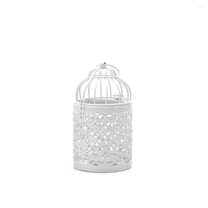 Candlers G5AB Hollow Holder Congueur Soalight Lantern Bird Cage Vintage Whited