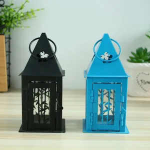 Candlers Garden Warhing Iron Wind Lampe Creative Creative Simple Two-Color Wedding Home Decoration Ornements