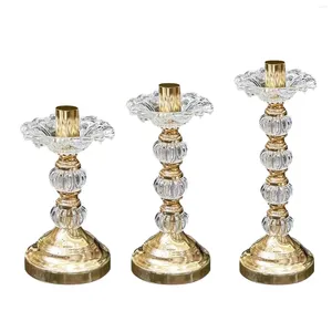 Bougeoirs porte-verre créatif mariage métal chandelier Table pièce maîtresse pour la saint-valentin salle à manger salon El décor