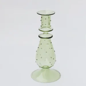 Kandelaars glazen houder voor tafel middelpunt decoratieve moderne standaard decor home decoratie droge bloem vaas