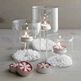 Candlers Solder en verre minimalisme Candlestick Table décor de décoration de mariage à la maison Accessoires pour l'atmosphère romantique