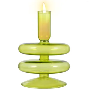 Bougeoirs Porte-verre Table Top Decor Stands Pilier Bougies Représenter Banquet Tealight Tabletop