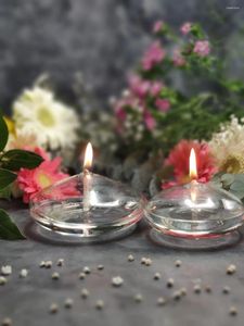 Bougendrs lampe en verre décor de maison oblate décoration transparente bougies à la main