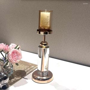 Candlers Gold Glass Solder Elegant Wedding Luxury Decoration Home Bedside Bedroom Birthday Beauty Table Accessoires