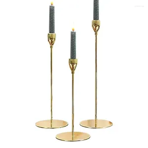 Bandlers Gold Stands 3pcs Créatif Holder Table Centorpiece Set Multifonctional Conined Candlestick Fashionable
