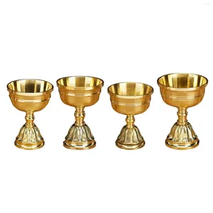 Bougeoirs en laiton doré, porte-gobelet pour fêtes, centres de table, décor
