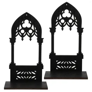 Bougeoirs gothique noir candélabre Halloween décor à la maison pour pièce maîtresse de table