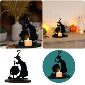 Bandlers Halloween Witch Candlestick Home Ornaments décoratifs atmosphères Curiosités durables