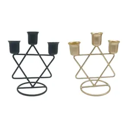 Candlers Hanukkah Candlestick Contexte Contidiement traditionnel Décoration de table de table Hauteur 14,5 cm pour le décor de cheminée du manteau durable durable