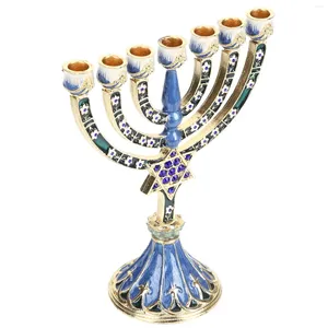Bougeoirs Hanoukka porte-branches juives chandelier rétro décoratif arbre à neuf têtes