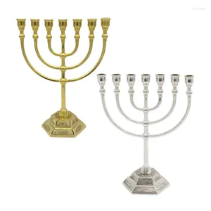 Bandlers Hanukkah Menorah Stand Alloy Candelabrum Modern 7 Hadhed Holder Dropship