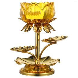 Bougeoirs support lampe à beurre décor de bureau Lotus thé lumière Base décorative chandelier