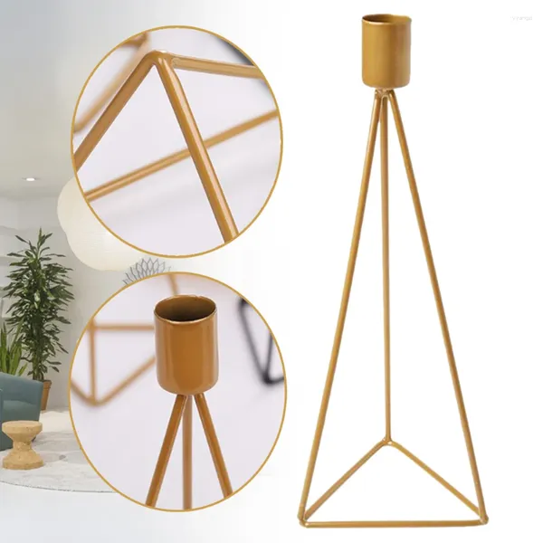 Candle Holder Event Vintage Home Decor Triangle Party Nordic Iron Wedding European Church Festival Romantic Festival Restaurant